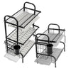 2&3 Tier Stainless Steel Kitchen Rack Drying Drain Holders Plate Dish Shelf