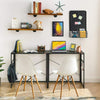 Folding Computer Desk Solid Black Modern Design Home Office Workstation 31.5"