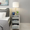 Mirrored Glass Bedside Table Nightstand Storage Cabinet Chest of 2/3 Drawers UK