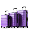 Set of 3 Large Cabin Suitcase Hard Shell Travel Trolley Hand Luggage 20 24 28 "