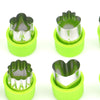 9pcs Mini Stainless Steel Fruit Vegetable Cookie Shape Cutters Kid Food Mold Set
