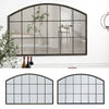 Large Window Style Wall Mirror Home Decor Rustic Art Room Hallway Arched Mirrors