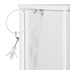Bedside Cabinet Bathroom Floor Cabinet Kitchen Storage with Drawer, White