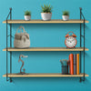 Adjustable Multi-tier Wall Floating Shelves Organizing Vases Display Functional