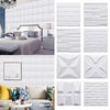 12/24PCS PVC 3D Wall Panel Wallpaper Ceiling Tile Cladding Cover Bedroom Decor