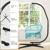 Cocoon Egg Hanging Swing Chair Stand Hammock Frame Garden Furniture In & Outdoor