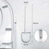 Silicone Toilet Brush with Toilet Brush Holder Set Wall-Mounted Cleaning Brush