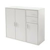 Modern White Buffet Cabinet Sideboard Cupboard Unit Storage With Drawers & Doors
