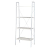 4-Tier Storage Rack Bookcase Display Plants Stand Shelf Metal Frame Ladder Shelf