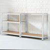 Neo 5 Tier Blue Large Steel Garage Shelving Racking Unit Storage Racks 180x90x40