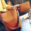 Women Large Bucket Bag Lady Leathers Tote Summer Messenger Shoulder Handbag