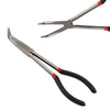 3Pcs Long Nose Pliers Set Straight Bent Tip Garage Hand Tool 11 inch 280mm UK