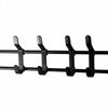 Clothes Shoe Rack Hanger Metal 4 Hooks Hat and Coat Stand Hook Shelf Black/White