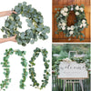 1/2m Artificial Fake Eucalyptus Garland Wreath Greenery Leaf Vine Plants Foliage