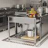 Stainless Steel Commercial Kitchen Sink Catering Sink Single Double Bowl Drainer