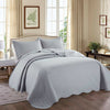 Luxury Quilted Bedspread Throw Set 3 PCs Sofa Bed Cover Single Double King Size