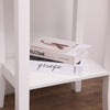 Mondeer Bedside Table Cabinet Nightstand w/Drawer&Shelf Side End Storage White