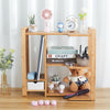 Desktop Organiser with Drawer Office Storage Rack Bamboo Display Book Shelf Desk
