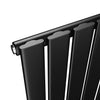 Black Vertical Radiator 1800 1600 Flat Panel Tall Upright Central Heating Rads