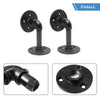 4 Pipe Shelf Bracket Industrial Metal Rustic Wall Floating Shelves Support Decor