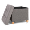 Folding Storage Ottoman Seat Toy Box Pouffe Foot Stool Footstool Small Table UK