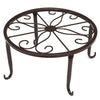 4pcs Plant Pot Stand Flower Display Shelf Garden Balcony Outdoor Indoor Bronze
