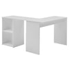 L-shaped Computer Desk Corner PC Table Workstation Home Office Study w/ Shelves