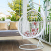Hanging Swing Rattan Chair Patio Garden Egg Chair With Cushion Indoor Outdoor