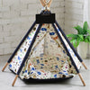 Large Pet Teepee Bed Cat/Kitten/Dog/Puppy Igloo Play Tent Tipi House Cushion Mat