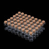 50pc 40mm Small Mini Glass Jars Corks Wedding Favours Craft Art Vial Bottles NEW