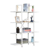 Tier Ladder Shelf Bookcase Wood Storage Rack Home Office Book Holder Shelves NEW