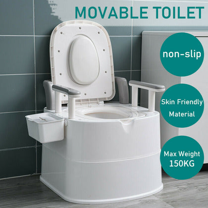 Luxury Portable Toilet Caravan Disability Aid Home Care Camping Outdoor Toilet