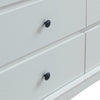 Carden Bedroom Chest of Drawers 5 Drawer Storage Cabinet White & Oak Furniture