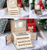 4 Layers Large Jewellery Makeup Box Storage Organiser with Drawers Luxury Case