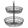 2 Tier Fruit Basket W/ Handle Holder Rack Vegetable Bowl Storage Stand Dining
