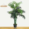 Realist Artificial Trees Fake Decorative Plants 110CM Palm Tree W/ Plastic Pot