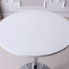 White 60cm Round Bar Table Breakfast Table Adjustable Height Swivel Home Kitchen