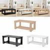Two-Tier Contemporary Coffee Table w/ Open Shelf 4 Legs Home Furniture Vintage