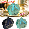 25/50/100PCS Party Wedding Favour Favor Sweet Cake Gift Candy Boxes Table Deco