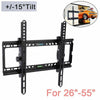 TILT TV WALL BRACKET MOUNT LCD LED Plasma For 26 28 32 37 40 42 46 50 52 55 Inch
