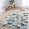 Modern Teal Rug | Cheap Rugs For Living Room | Soft Non Shedding Bedroom Carpet