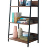 Abbey Rustic Industrial Retro Ladder Bookcase Desk Shelving Shelf Unit 4 Tier