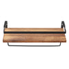 2X Floating Shelf Brackets Shelves Bookshelf Wall Mount Rack Storage Metal Wood
