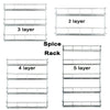 SPICE HERB JAR RACK HOLDER 2/3/4/5 TIER FOR KITCHEN DOOR CUPBOARD STORAGE / WALL