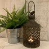 Bird Metal Lantern Hurricane French Country Moroccan Garden Candle Rustic Holder