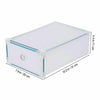 10x Clear Plastic Shoe Storage Boxes Drawer Stackable Foldable Durable Organiser