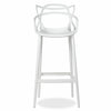 MASTERS MODERN DESIGNER PLASTIC BAR STOOL CHAIR 75CM & 65CM GREY BLACK WHITE