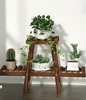 3 Tier Outdoor Wooden Flower Plant Pot Shelf Stand Folding Display Ladder Garden
