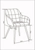 Set of 2 Faux Matte Suede Leather Dining Chairs Accent home & restaurants Adrian