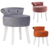 Scrollback Velvet Button Dressing Table Chair Vanity Stool Piano Stools Bedroom